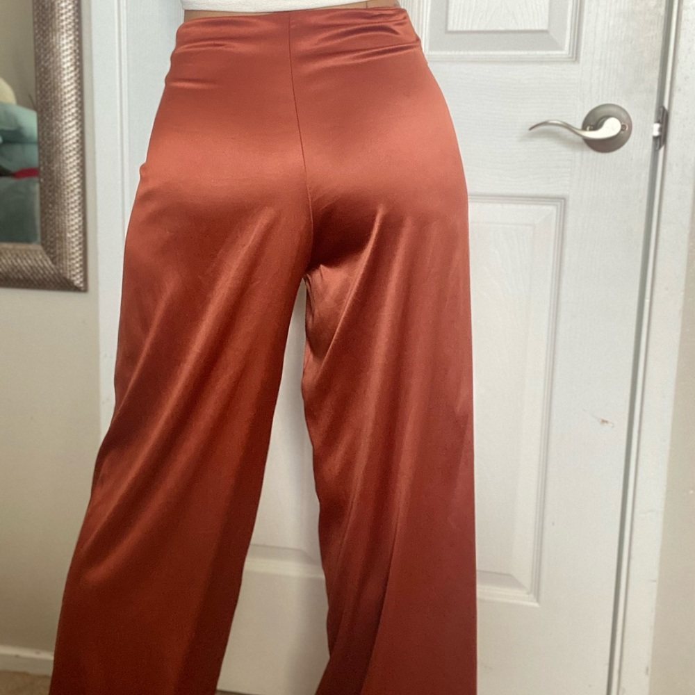 Zara Satin Palazzo Pants